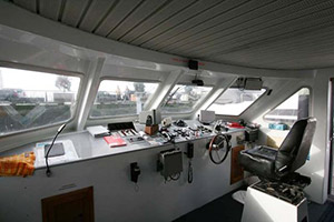 Charter Catamaran 58FT navigation station